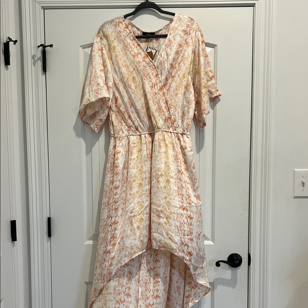 NWT ANDREE BY UNIT snake print  High Low Dress size  1X